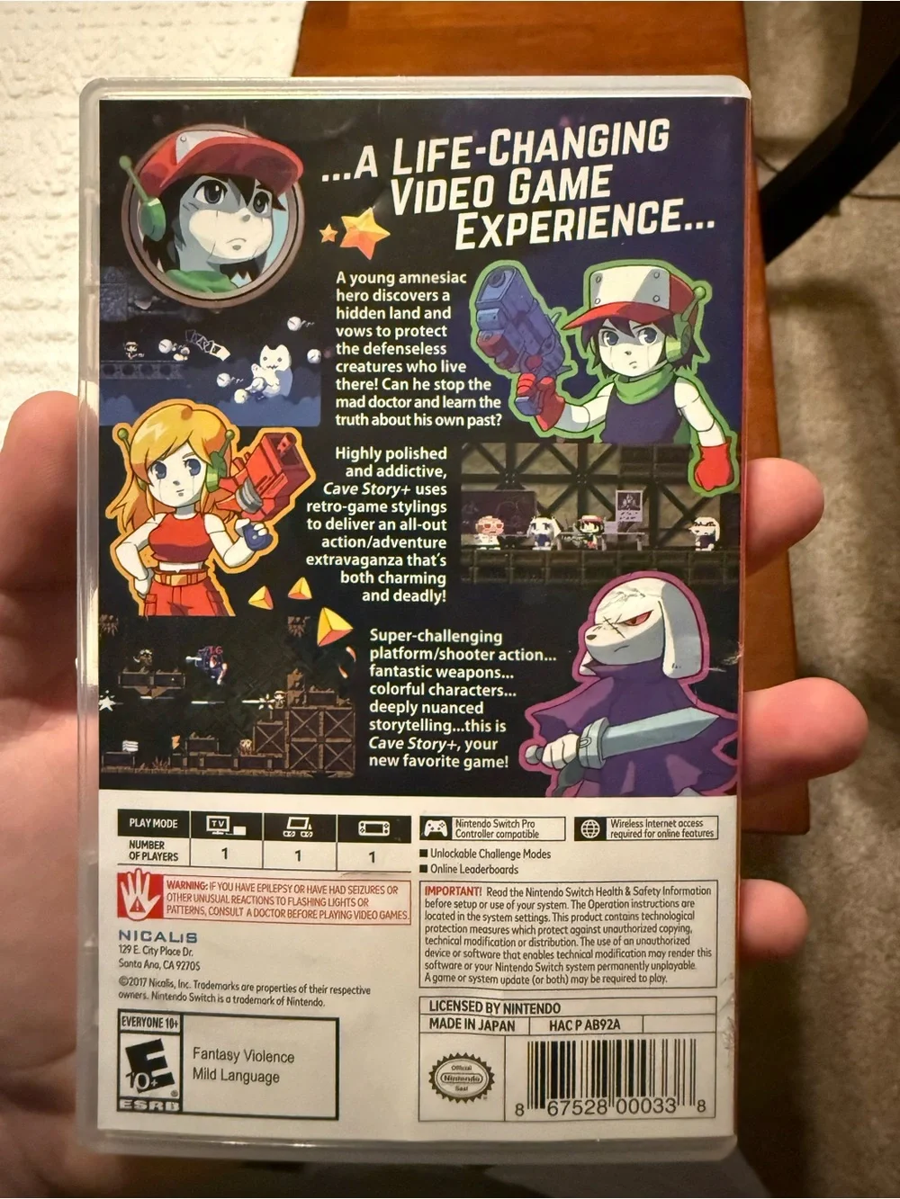 Nintendo Switch Cave Story Video Game